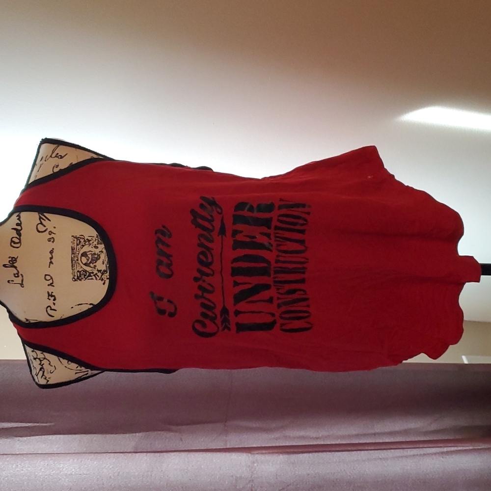 Currently under construction workout tank
